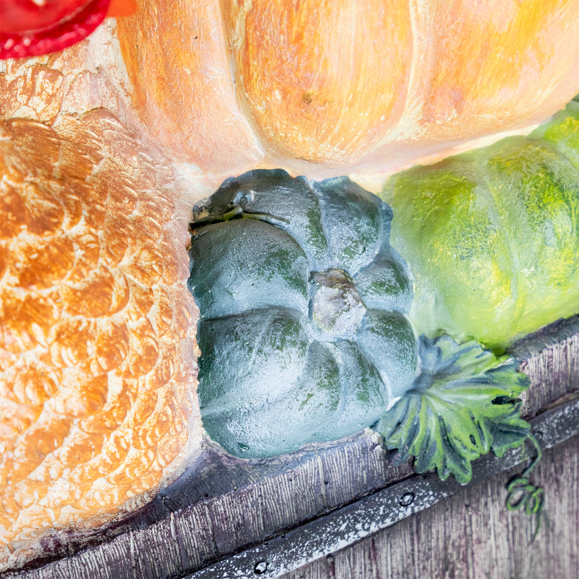 20" Turkey & Pumpkins Happy Thanksgiving Decoration